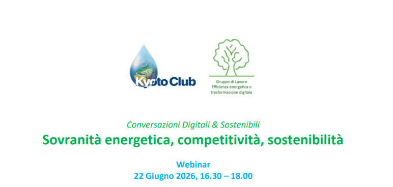 Sovranità energetica, competitività, sostenibilità